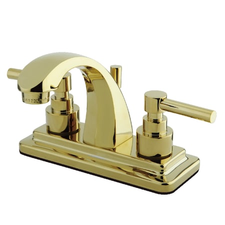 Kingston Brass KS4642EL 4" Centerset Bathroom Faucet, Polished Brass KS4642EL